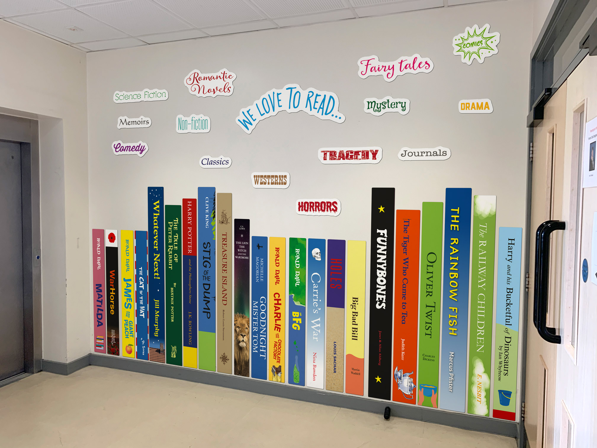Book Genre Title Plaques – Reading Display - Image 2