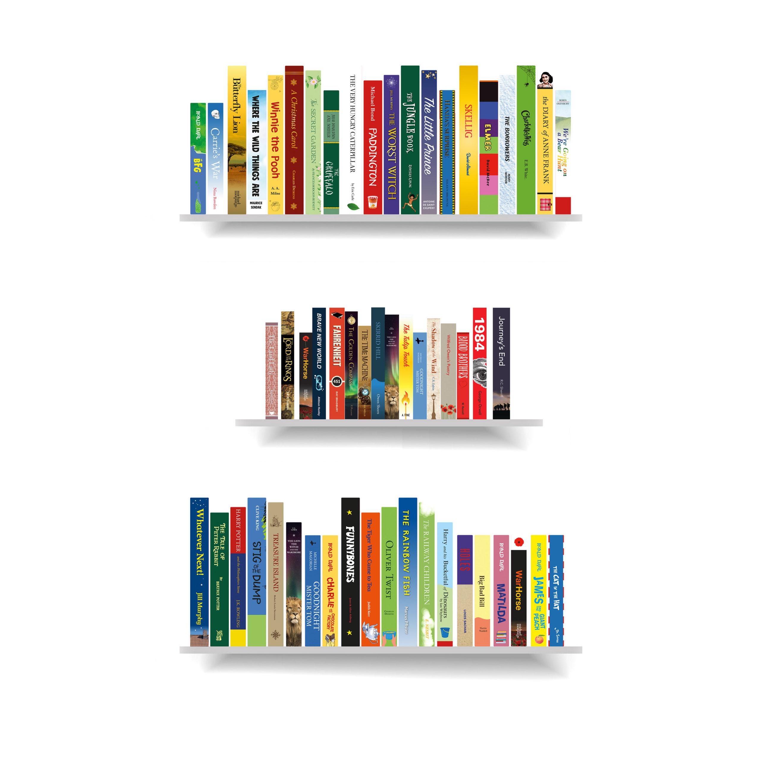 Book Spines – Reading Display