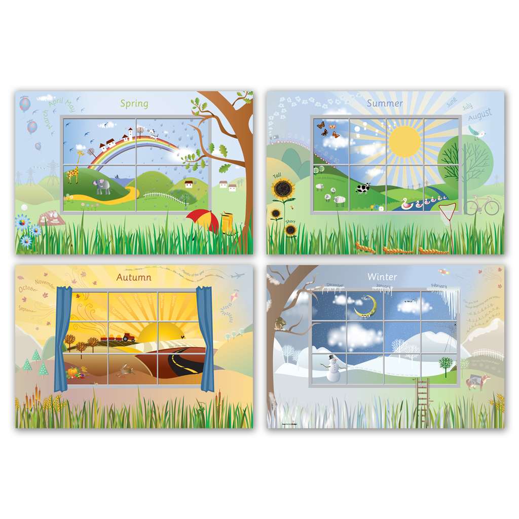 The Four Seasons – Early Years Corridor Display